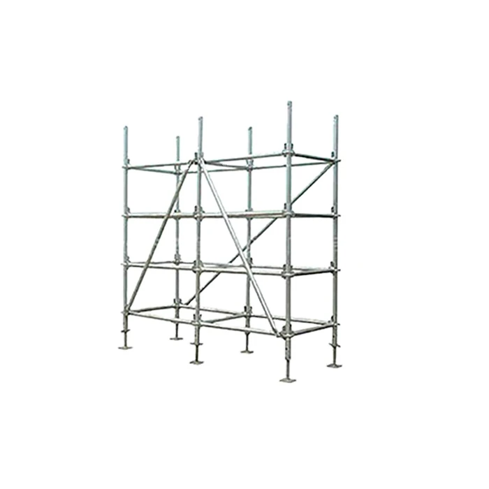 Assembled Cuplock scaffolding system