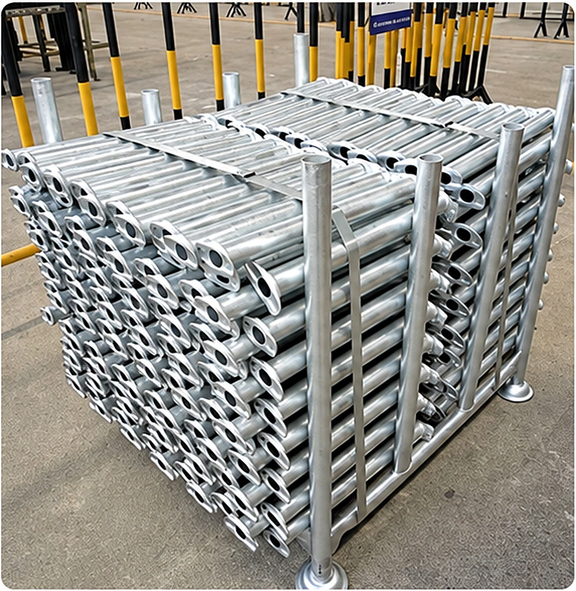 Bundled galvanized Cuplock standards