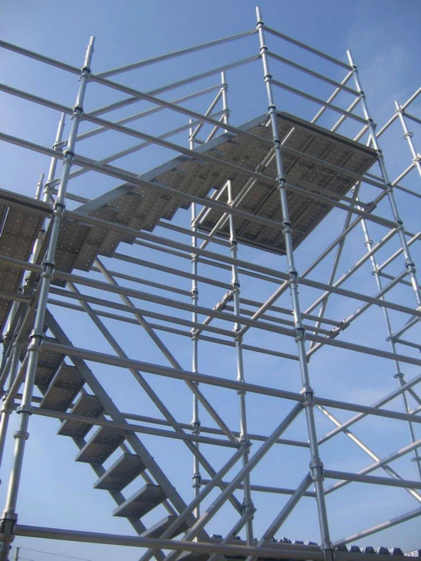Cuplock scaffolding applied at a construction site