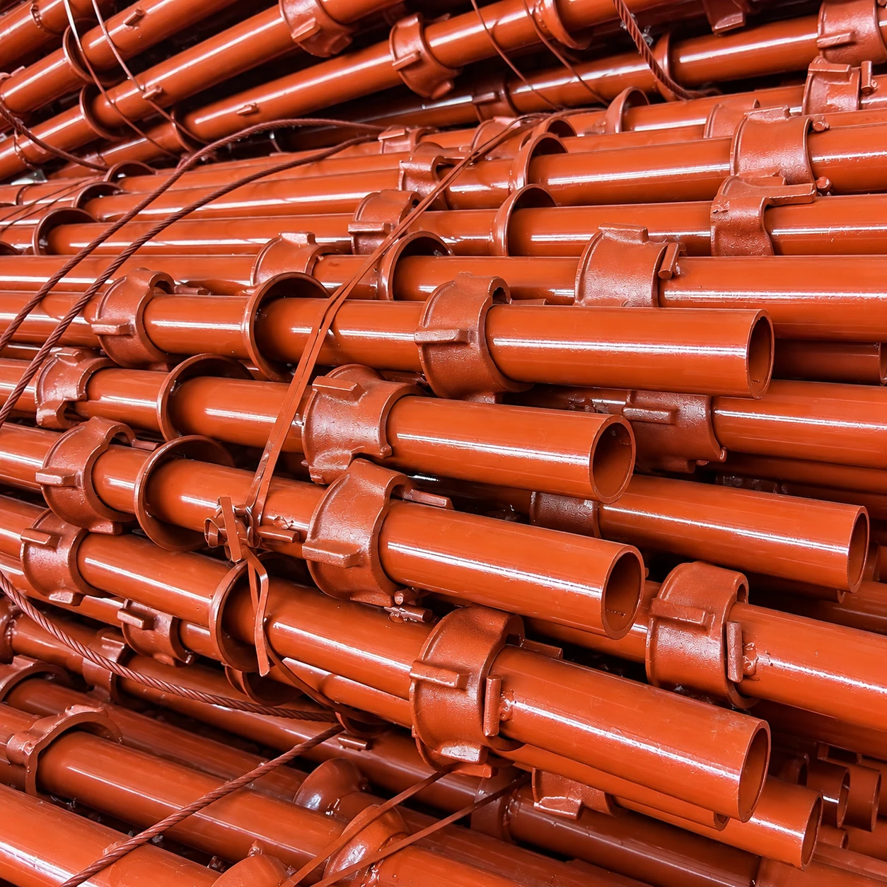 Powder-coated Cuplock standards