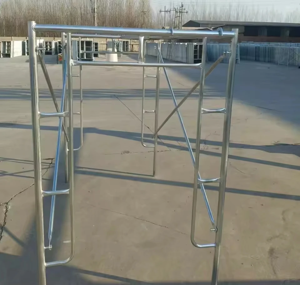 Electro-galvanized walk-through frame