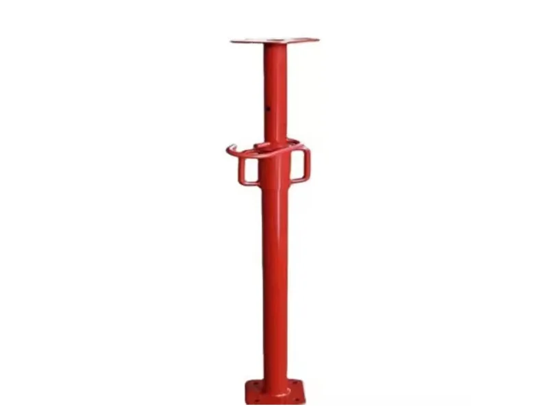Complete spray-painted Cup Nut Steel Prop on a white background