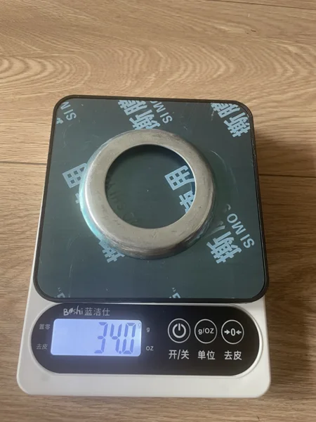 Formed annular ring on a digital scale