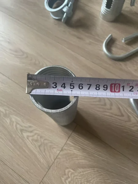 Tape across the open end of a steel prop sleeve