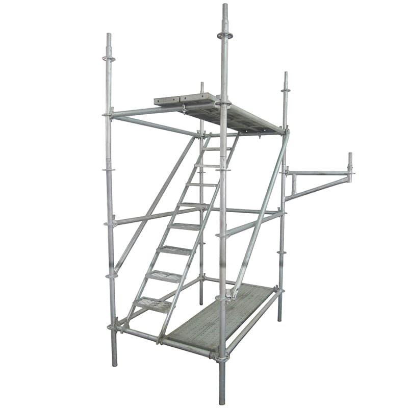 Scaffold stair and platform