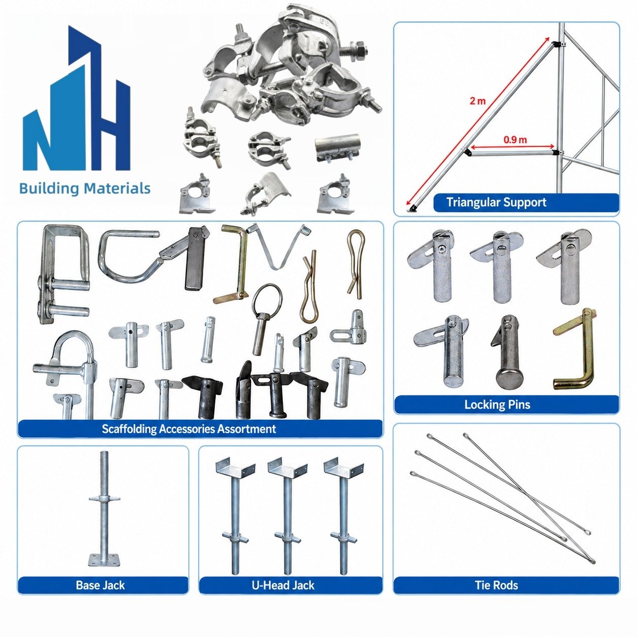 Nuohong general scaffolding accessories assortment overview