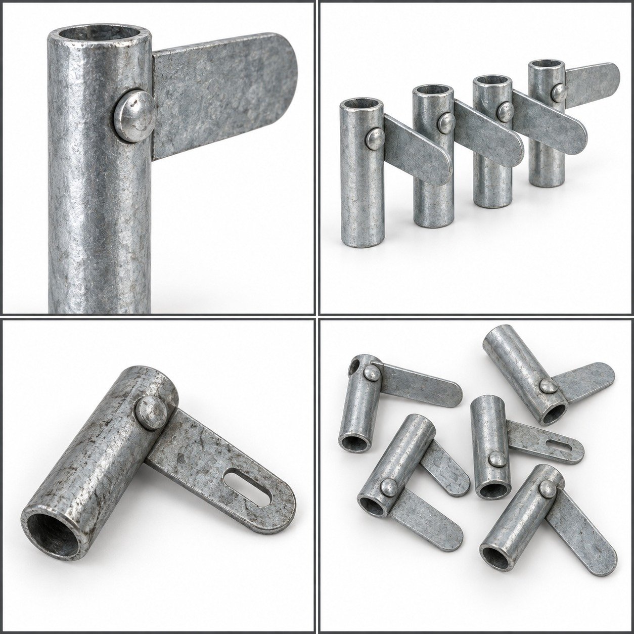 Scaffold locking pin detail configurations