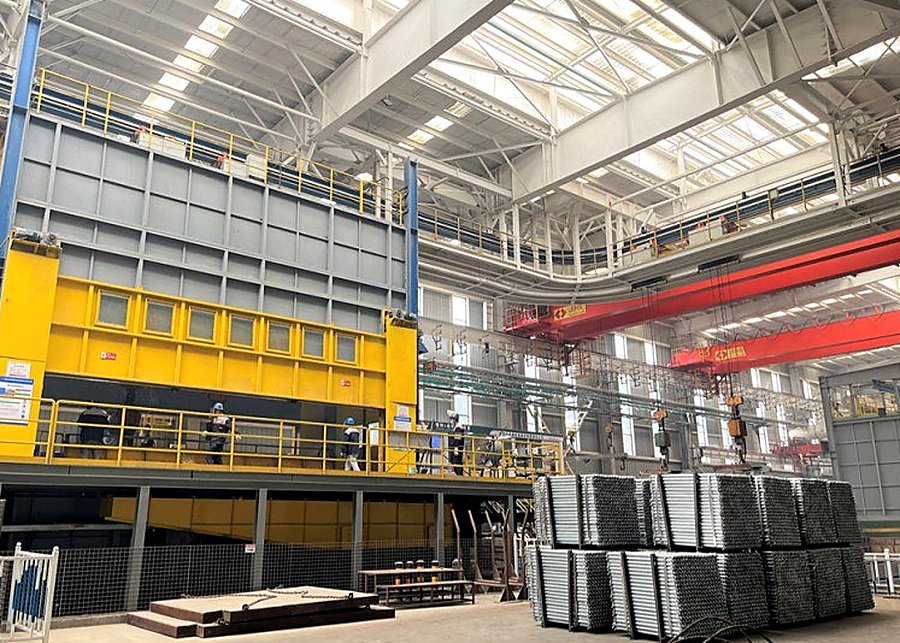 Industrial press line