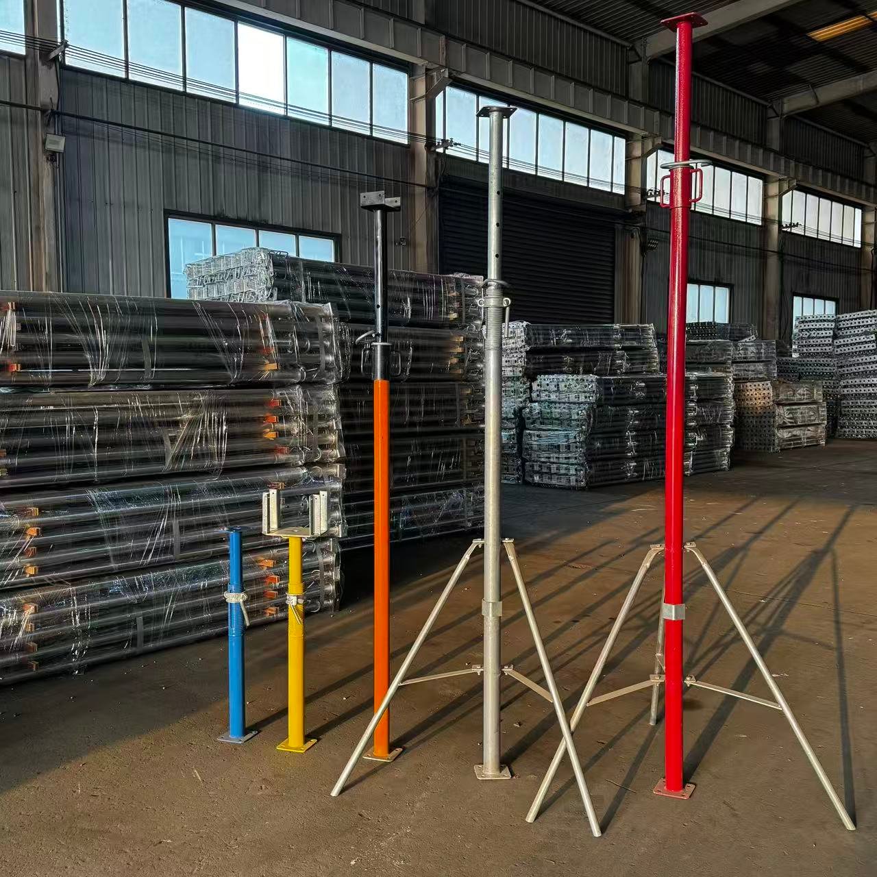 Adjustable steel prop product range