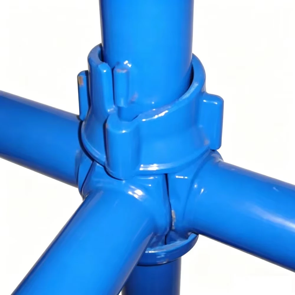 Blue coated finish