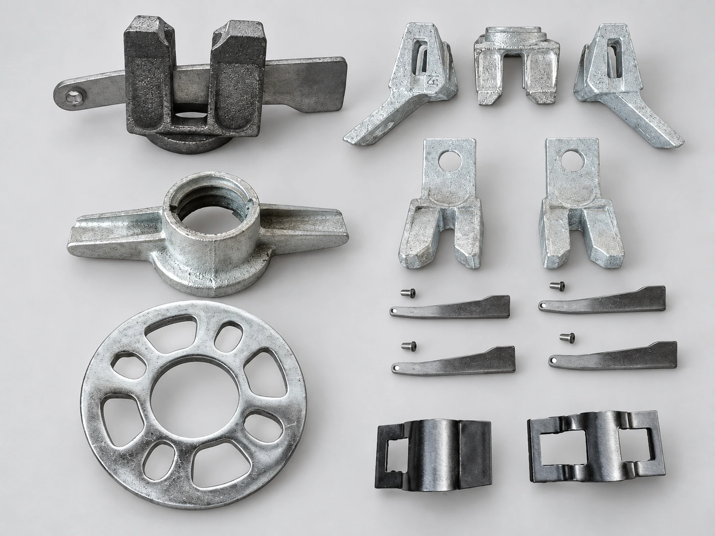 Connection fittings, wedges, rosette and adjustment parts · enhanced reference